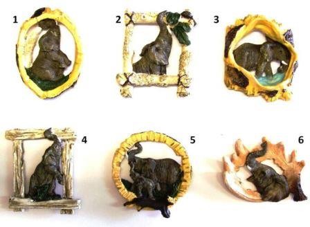 CALAMITA MAGNETE FRIGO RESINA PORTAFORTUNA ELEFANTE;FRIDGE MAGNETS ELEPHANT