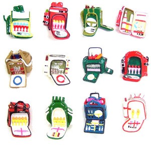 12x Calamita Frigo Magnete Resina "ZAINO DA PICNIC" Fridge Magnet Souvenir