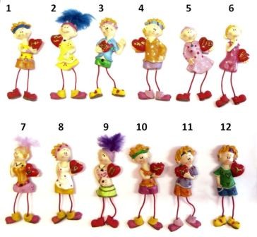 CALAMITA MAGNETE FRIGO RESINA SEGNI ZODIACO CUORE ;FRIDGE MAGNETS KIDS ZODIAC
