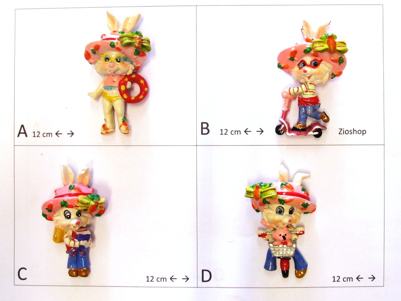 Calamita Magnete Frigo Fridge Magnets  CONIGLIO SPORTIVO