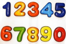 Calamita Magnete Frigo Fridge Magnets Numbers NUMERI ARABI