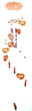 SCACCIAPENSIERI , CAMPANELLO DEL VENTO, WIND CHIMES, MOD."0774" IN VERI MATERIALI