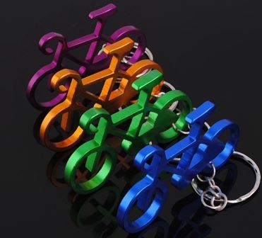 SET PORTACHIAVI IN ALLUMINIO DA 12 PEZZI BICICLETTA
