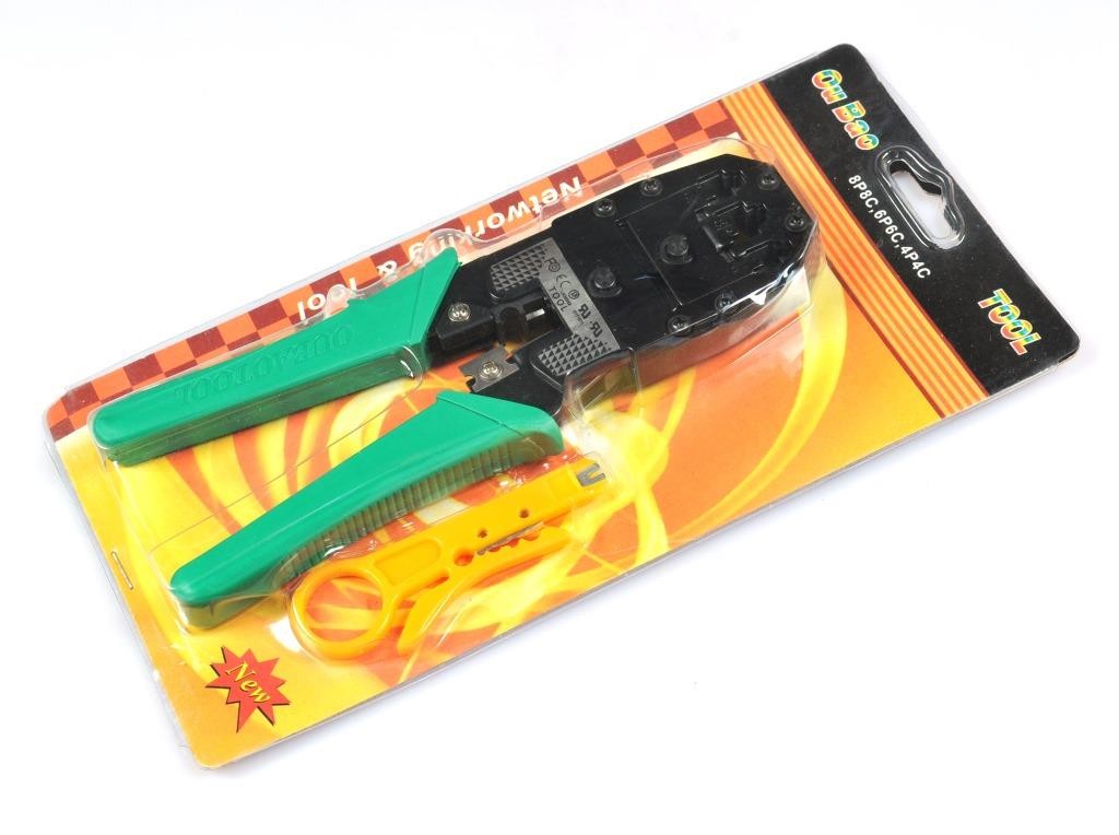  PINZA CRIMPATRICE RJ45 RJ11 RJ12 LAN TELEFONO CON SPELLAFILI