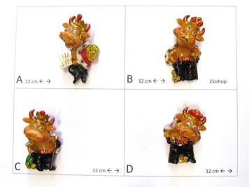 Calamita Magnete Frigo Fridge Magnets  MUCCA LEGGE LIBRO MUCCACON CORONA 