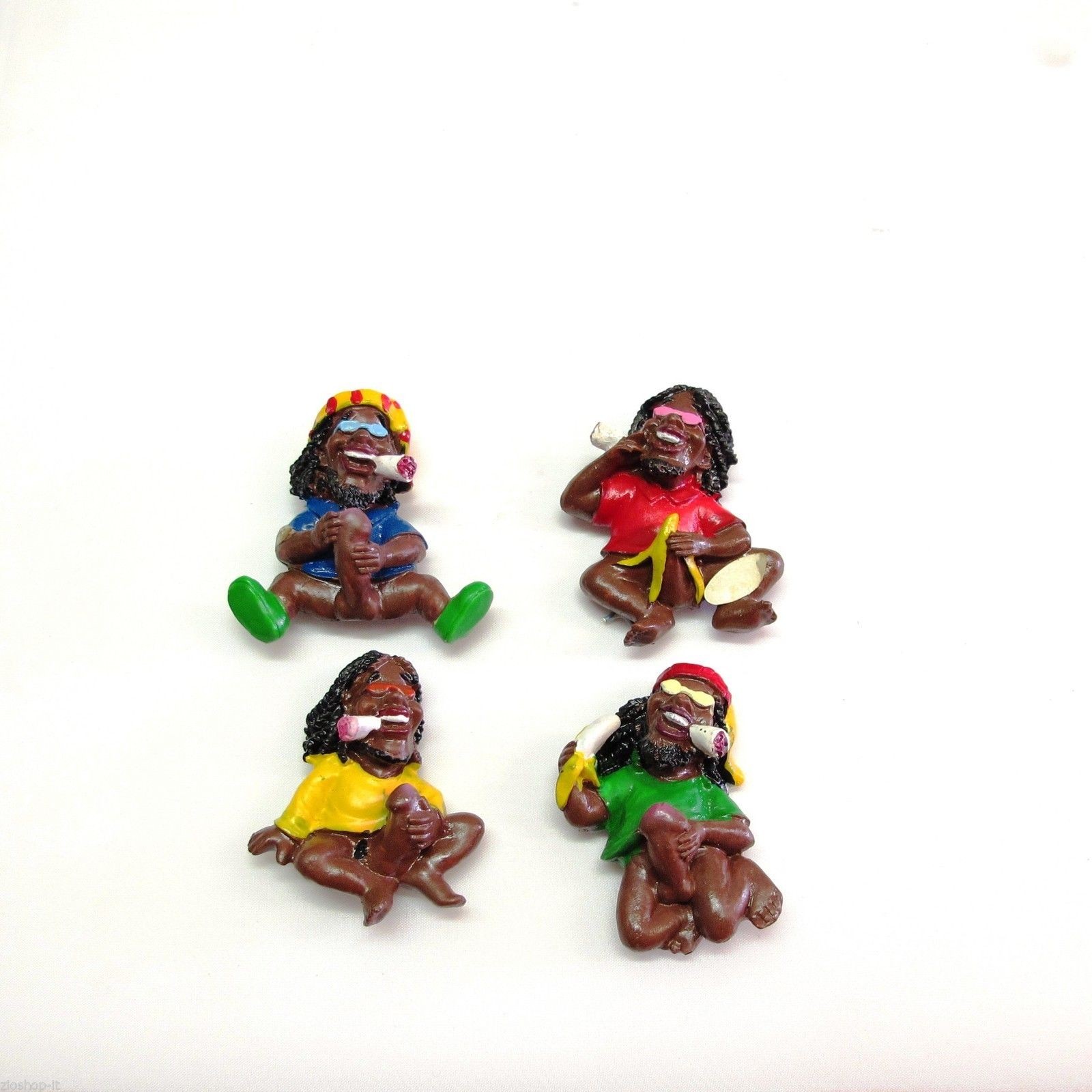 Calamita Giamaicani Magneti "Big Jamaican" in Resina.Fridge Magnets