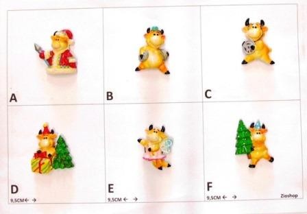 Calamita Magnete Frigo Fridge Magnets  MUCCA NATALIZIA