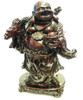 BUDDHA  PORTAFORTUNA RICCHEZZA IN RESINA DA COLLEZIONE IDEA REGALO 