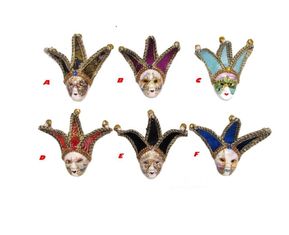 Maschera Carnevale decorata serie 1031. Disponibile in varie colorazioni