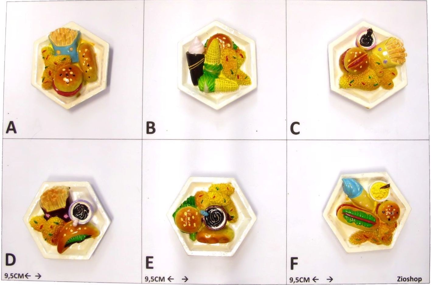 Calamita Magnete Frigo Fridge Magnets  MENU HAMBURG