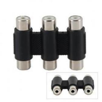 ADATTATORE 3RCA/3RCA F/F