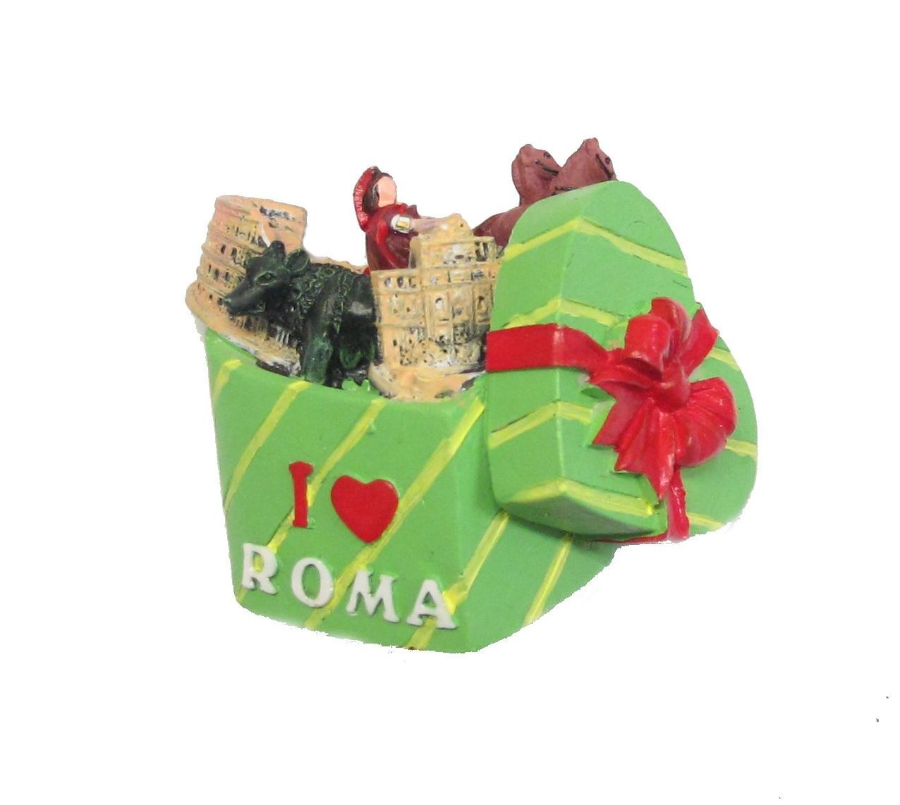 Calamita da Frigo Magnete Resina "ROMA BOX SURPRISE" Fridge Magnet Souvenir 