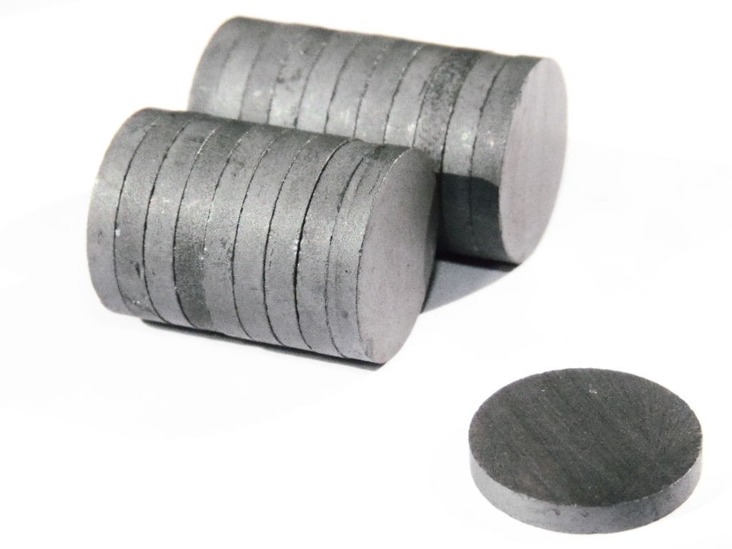 10pz CALAMITA MAGNETE IN FERRITE PER BOMBONIERE19,5mmX3mm