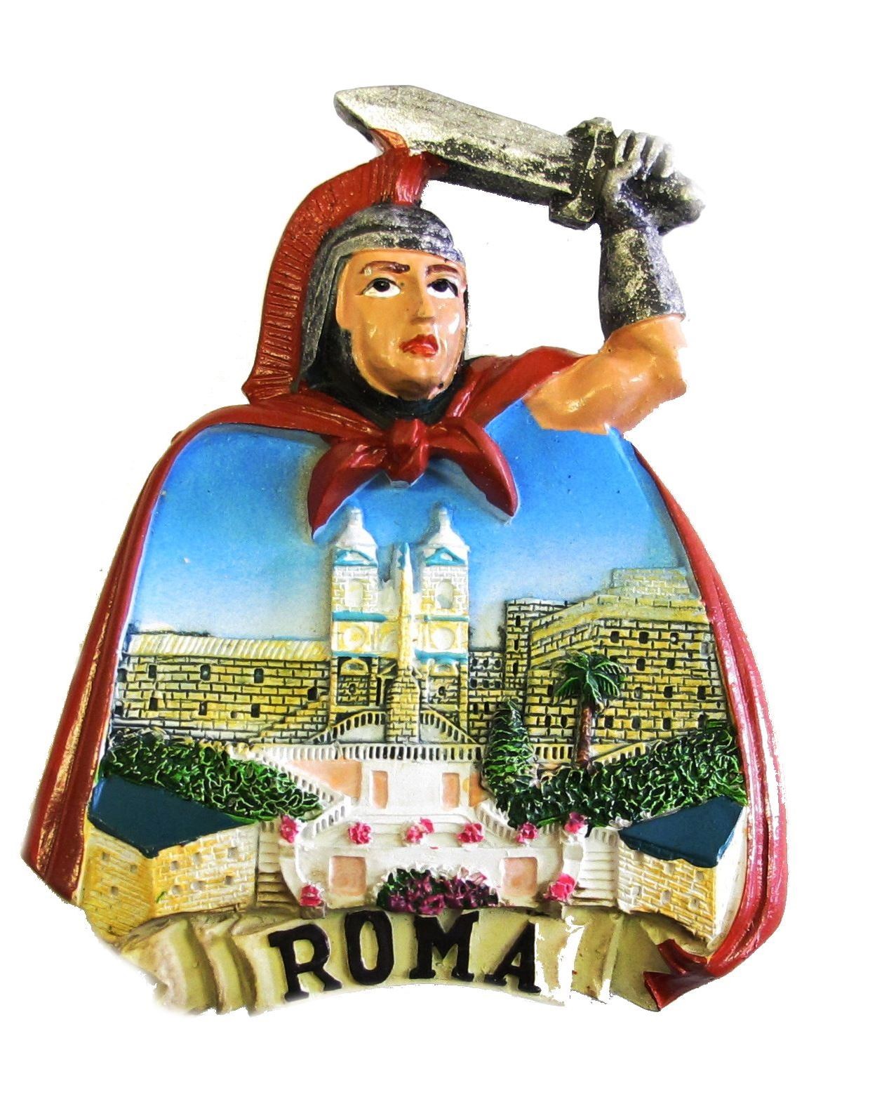  Calamita Magnete Resina "ROMA GLADIATORE SPAGNA" Fridge Magnet Souvenir 
