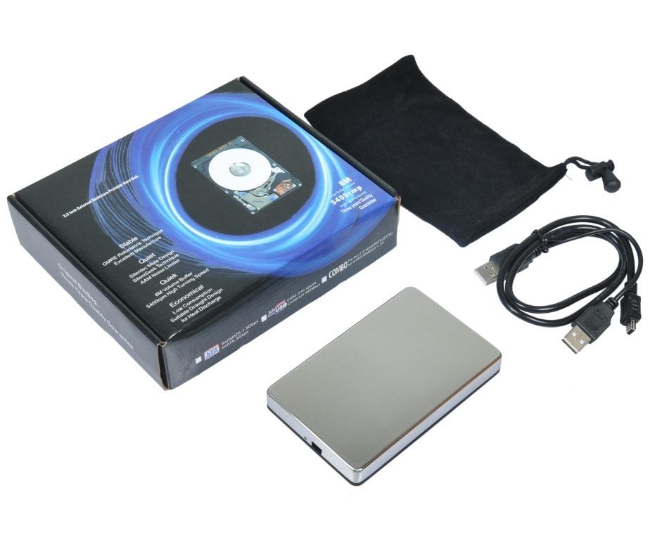 BOX DA 2.5" PER HDD SATA DA 1TB SHINY SURFACE