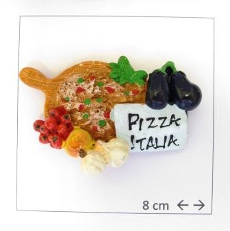 Souvenir  From Italy Calamita Frigo Fridge Magnets  PIZZA ITALIA A PALA