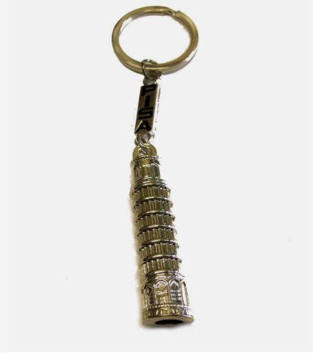 SOUVENIR PORTACHIAVI FROM ITALY " TORRE DI PISA "IN METALLO