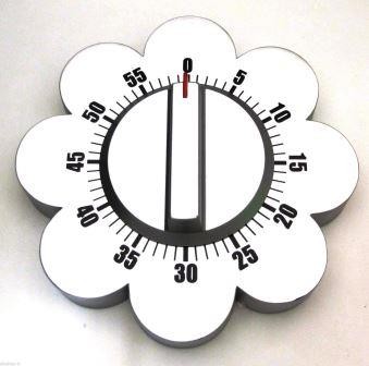 Timer Meccanico da Parete "BIG WALL TIMER" per Cucina  e  Hobby a forma fiore  FLOWER 