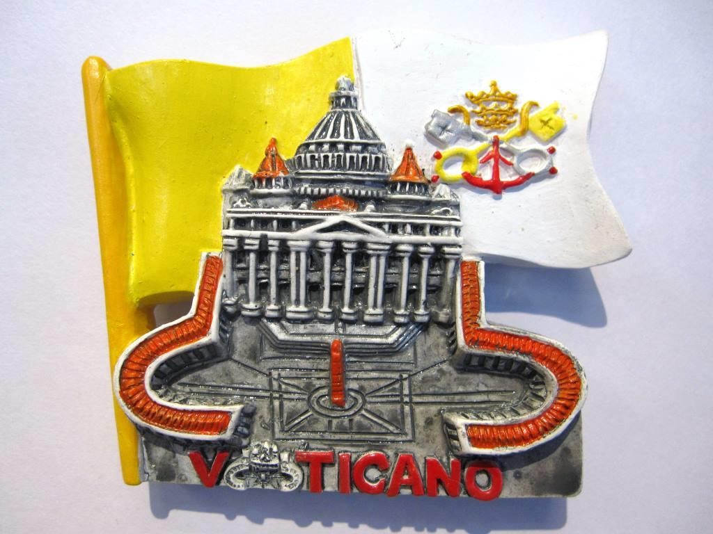 CALAMITA MAGNETE FRIGO SAN PIETRO VATICANO;FRIDGE MAGNETS SOUVENIR FROM ITALY