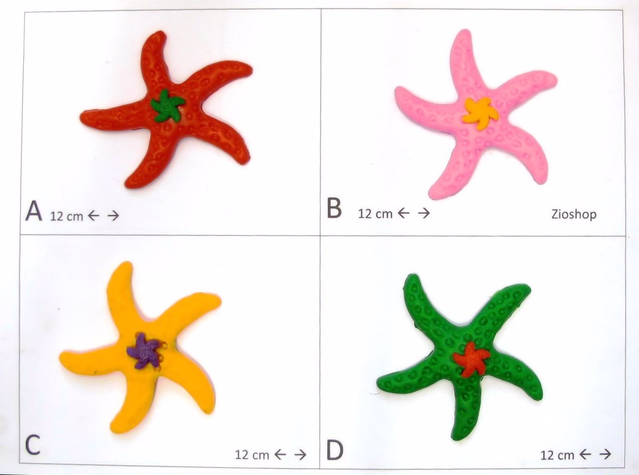 Calamita Magnete Frigo Fridge Magnets  FIMO STELLA MARINA 