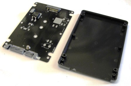 BOX CASE ENCLUSURE SATA 2,5" PER SSD M.2 NGFF (SATA) 