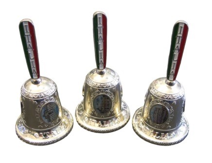 CAMPANA CAMPANELLA SOUVENIR ITALIA ROMA COLOSSEO SAN PIETRO FONTANA TREVI