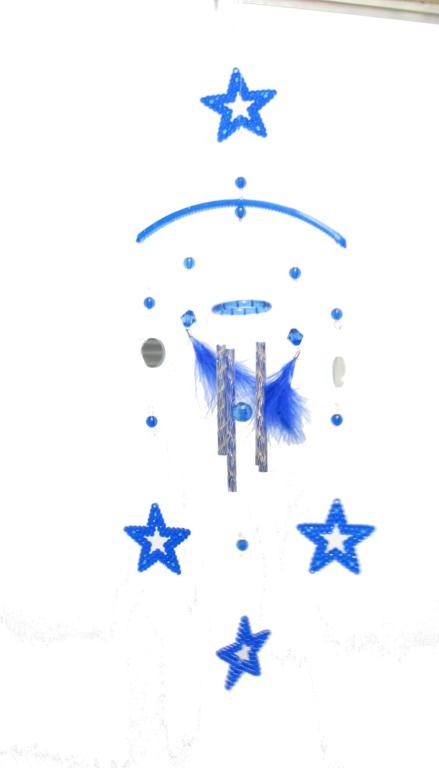 SCACCIAPENSIERI,CAMPANELLO DEL VENTO, WIND CHIMES, MOD."1939" ALLUMINIO PLASTICA