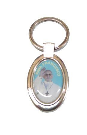 SOUVENIR FROM ITALY " PORTACHIAVE MEDAGLIONE PAPA KYCHAIN"