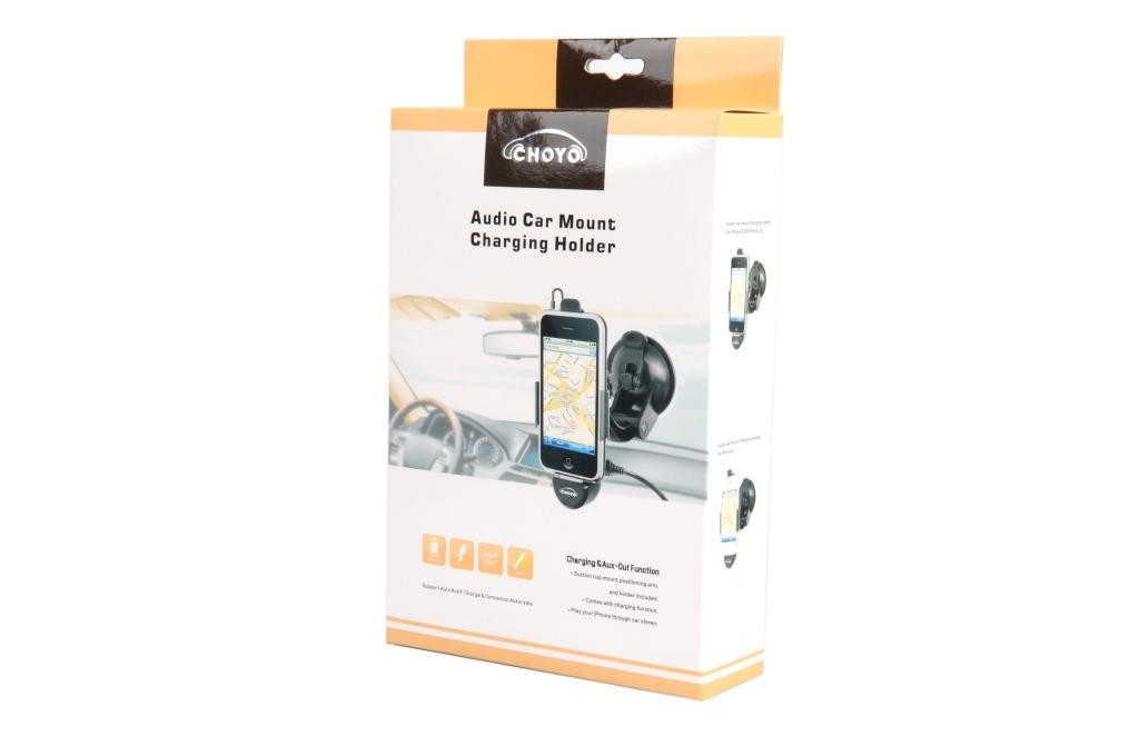 PORTA IPHONE 4G/4GS VENTOSA AUTO CON CARICA BATTERIA 