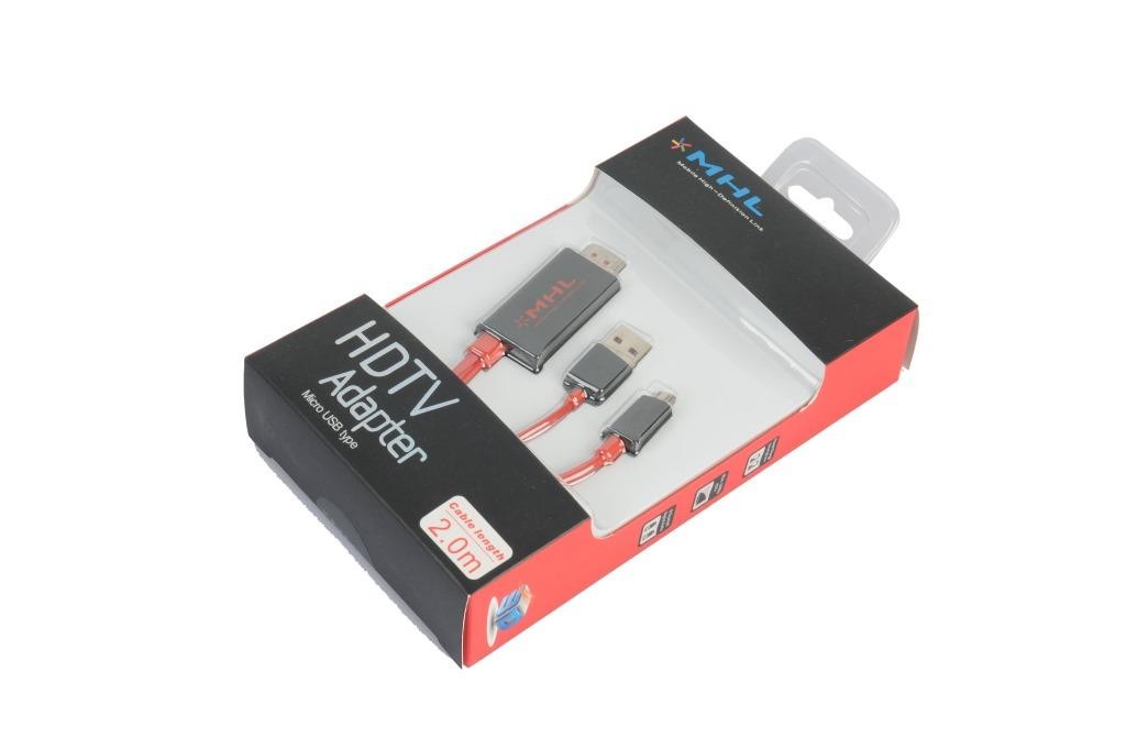 Cavo HDTV MHL compatibile per Samsung Galaxy S II 2m