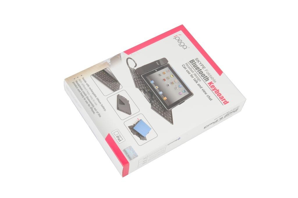 TESTIERA DA UFFICIO CHIUDIBILE SKYPE FOLDABLE BLUETOOTH KEYBOARD CON CORNETTA PER IPAD