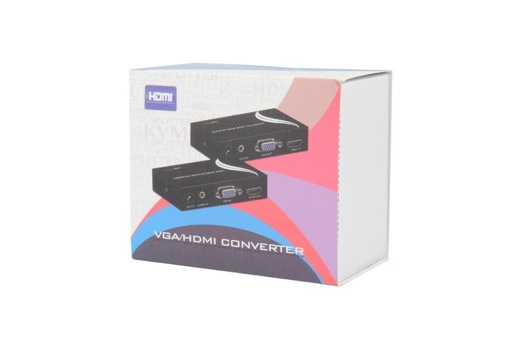 MINI CONVERTITORE DA VGA A HDMI CON AUDIO IN JACK MT "E-TRINCY"
