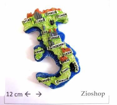 Souvenir  From Italy Calamita Frigo  Fridge Magnets  ITALIA - MAPPA ITALIA ALTO RILIEVO