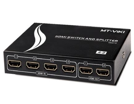 4-2 HDMI SWITCH & SPLITTER FULL-HD 1080P MT-HD4-2