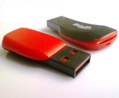 MINI LETTORE DI MEMORY CARD TF MICRO-SD "RED FINGER"