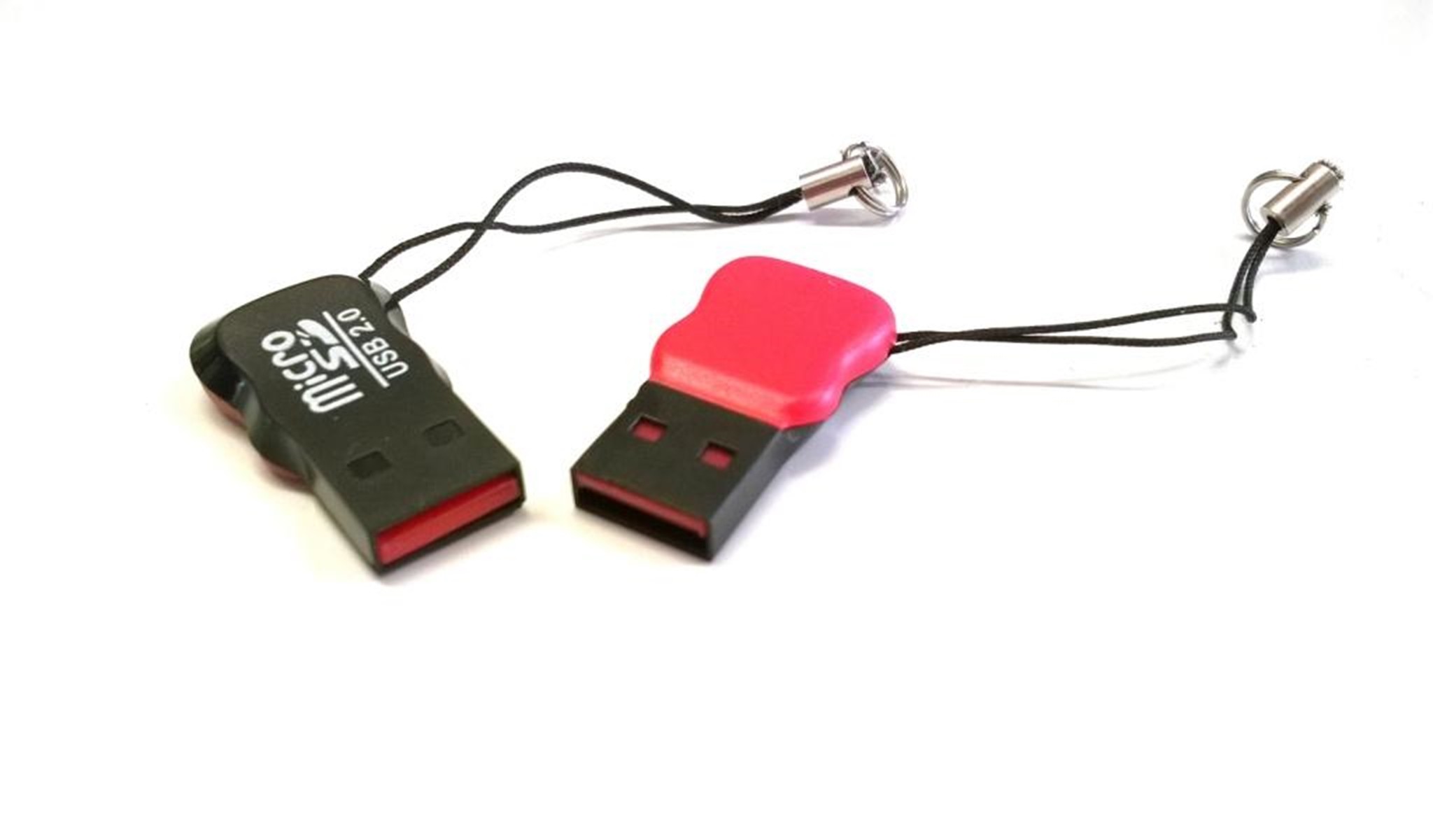 MEMORY CARD READER MICRO SD TF LETTORE DI SCHEDE DI MEMORIA USB 2.0 "RED BOTTON"