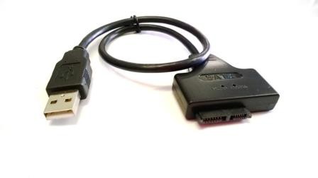 CAVO LETTORE USB 2.0 A SATA 7+6 (SLIM SATA) PIN da 40cm