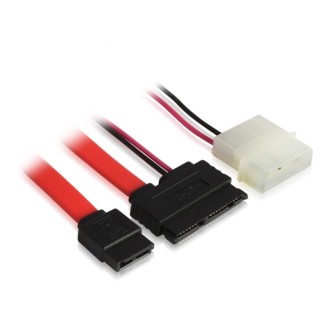 CAVO ADATTATO DA SATA A MICROSATA + MOLEX 40cm 