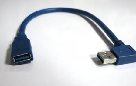 MINI PROLUNGA ANGOLARE USB 3.0 AM / AF 90 GRADI da 30 cm UP