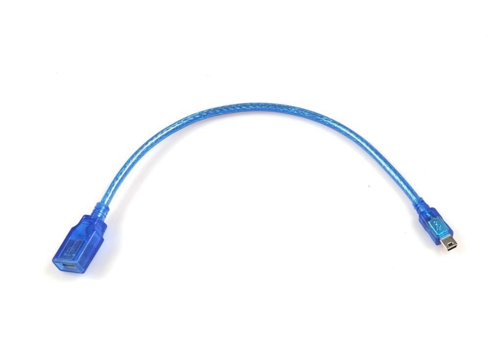 CAVO COMPATIBILE CON OTG USB F/ MINI USB 5P M DA 0.3m