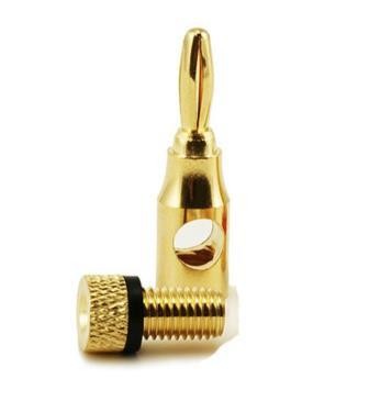 4xAdattatori spine a banana per altoparlanti, 4mm;Musical Audio Speaker Cable Wire Connector 4mm Banana Plug G20