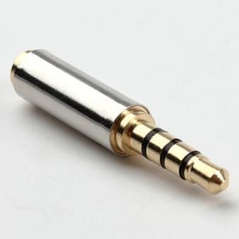 ADATTATORE JACK AUDIO 2.5 F / 3.5 M (4 CANALI) TRRS