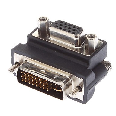 ADATTATORE DVI 24+5 M / VGA F A 90 GRADI