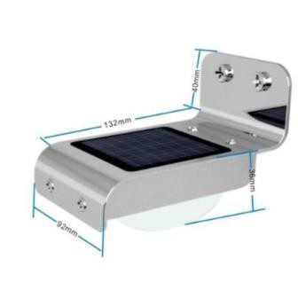 LUCE DA ESTERNO SOLARE CON ATTIVAZIONE SONORA E SENSORE CREPUSCOLARE