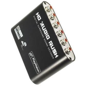 CONVERTITORE DTS AC3 - 5.1 audio gear HD AUDIO RUSH  5.1RCA