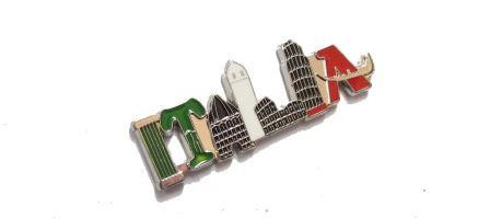CALAMITA METALLO LETTERE ITALIA METALLO FRIDGE MAGNETS ITALIAN MONUMENTS