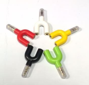 ADATTATORE JACK AUDIO 3.5 SPLITTER AURICOLARI HEADPHONE DA 1 A 2