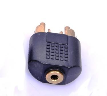 ADATTATORE 2 RCA M / JACK 3.5 F, 3.5mm Female To 2 RCA Male Stereo Audio Adaptor