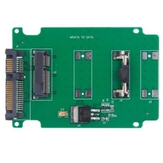 1.8'' Micro SATA MSATA SSD a 7+15 2.5'' SATA Adattatore Converter Drive Card