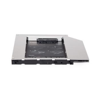 CD-DVB BAY Secondo HDD caddy per HDD SATA 2,5' DA 9,5mm TO 13pSATA PC